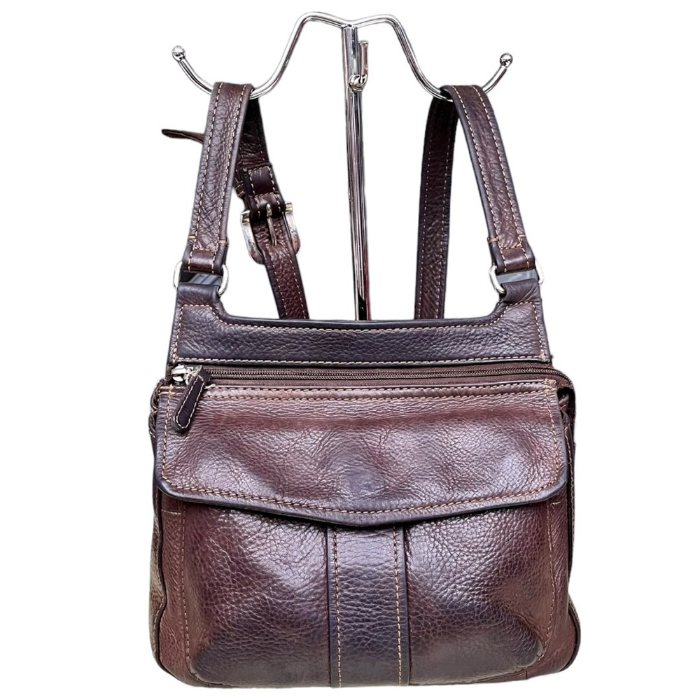 Fossil Brown Leather Crossbody Bag